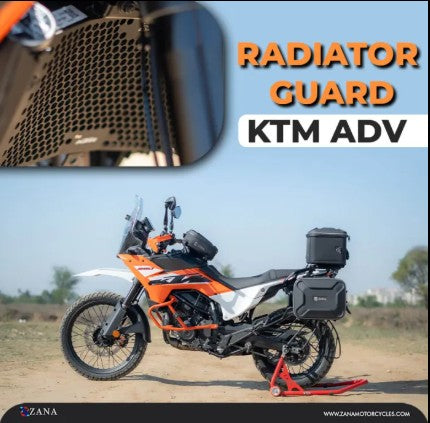 KTM 390 ಅಡ್ವೆಂಚರ್ 2025-ಝಾನಾ ಬೈಕ್‌ಗೆ ರೇಡಿಯೇಟರ್ ಗಾರ್ಡ್ ಹನಿಕೋಂಬ್ ಕಪ್ಪು ಬಣ್ಣ