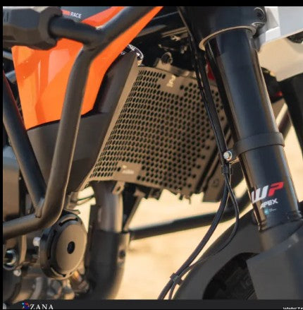 Radiator Guard Honeycomb Black For KTM 390 Adventure 2025-Zana