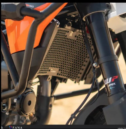 Radiator Guard Honeycomb Black For KTM 390 Adventure 2025-Zana
