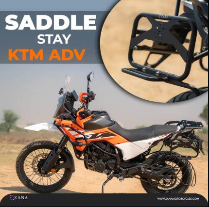 KTM 390 ಅಡ್ವೆಂಚರ್ 2025 ಗಾಗಿ ಜೆರ್ರಿ ಕ್ಯಾನ್ ಮೌಂಟ್ ಜೊತೆ ಸ್ಯಾಡಲ್ ಸ್ಟೇ -ಝಾನಾ