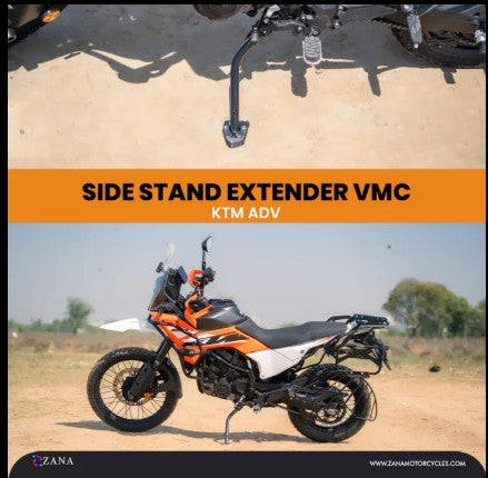 KTM 390 एडवेंचर 2025-ज़ाना के लिए साइड स्टैंड एक्सटेंडर VMC