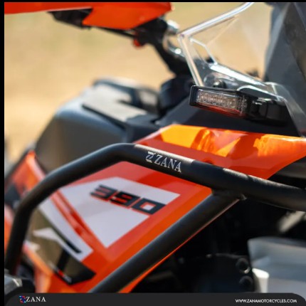 KTM 390 ಅಡ್ವೆಂಚರ್ 2025 ಗಾಗಿ ಸ್ಲೈಡರ್ ಪಕ್ ಬ್ಲಾಕ್ ಹೊಂದಿರುವ ಟ್ಯಾಂಕ್ ಗಾರ್ಡ್ -ಝಾನಾ