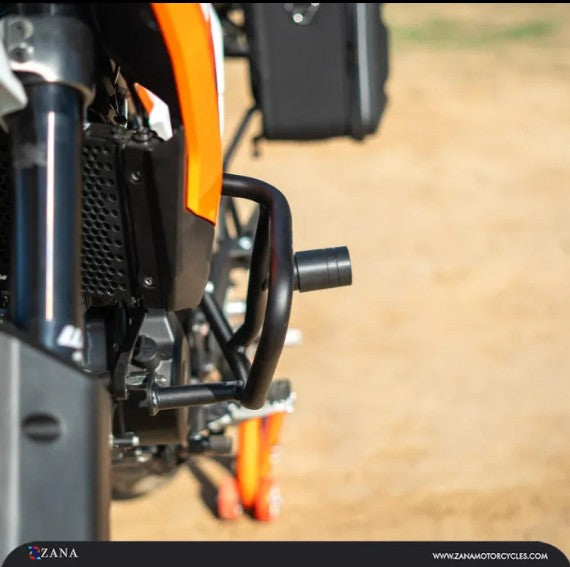 Engine Guard With Slider Black For KTM 390Adventure 2025-Zana