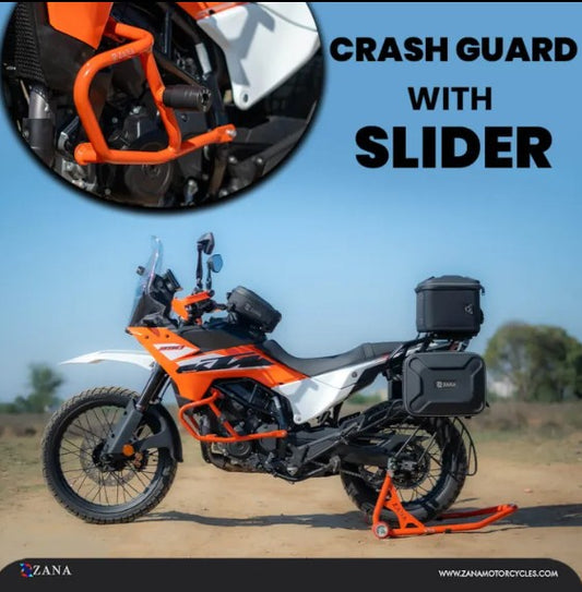 KTM 390 Adventure 2025 के लिए स्लाइडर के साथ इंजन गार्ड -Zana