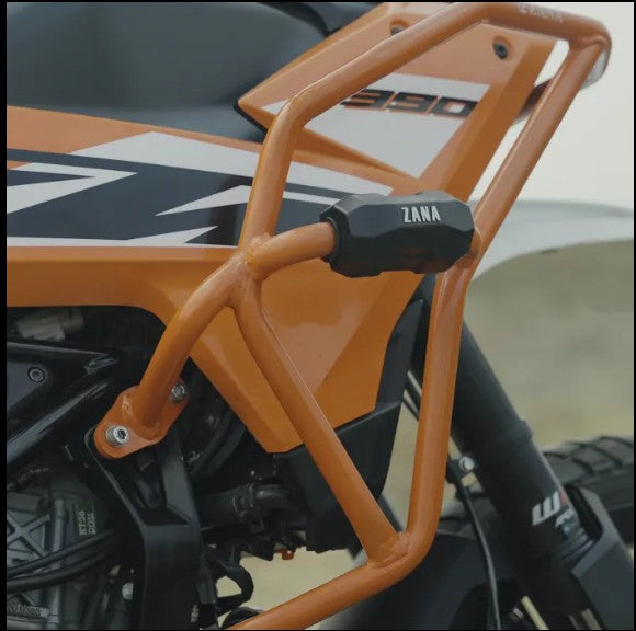 Tank Guard With Slider Puck Orange For KTM 390 Adventure 2025-Zana