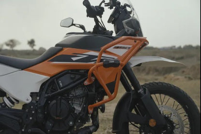 Tank Guard With Slider Puck Orange For KTM 390 Adventure 2025-Zana