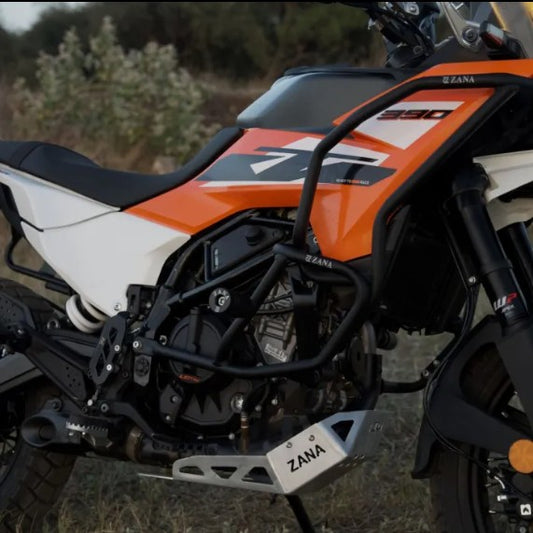 टैंक गार्ड ब्लैक विद स्लाइडर फॉर KTM 390एडवेंचर 2025 -ज़ाना