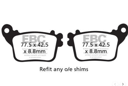 Fully Sintered Brake Pads - EBC Brakes