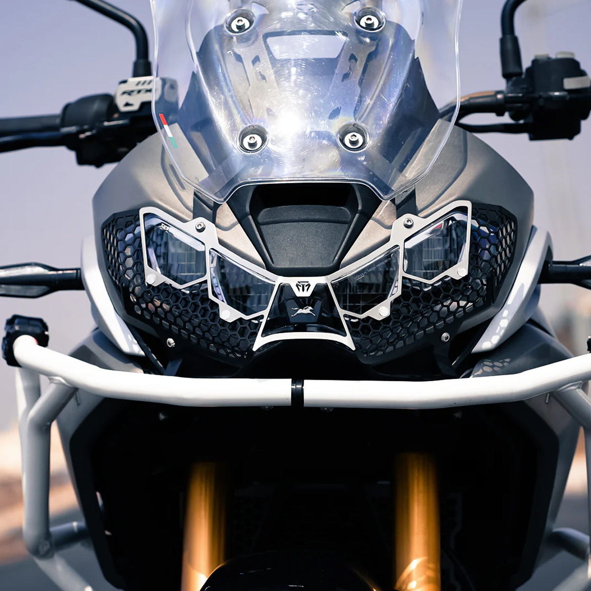 Headlight Guard (Honey Comb) for TVS Apache RTX 300 - Moto Torque