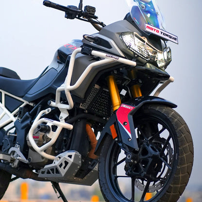 Crash Guard White for TVS Apache RTX 300 - Moto Torque