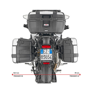 ಟ್ರಯಂಫ್ ಟೈಗರ್ 1200 GT ಎಕ್ಸ್‌ಪ್ಲೋರರ್ 2022-2023 ಗಾಗಿ ಮೊನೊಕಿ ಸೈಡ್ ರ್ಯಾಕ್