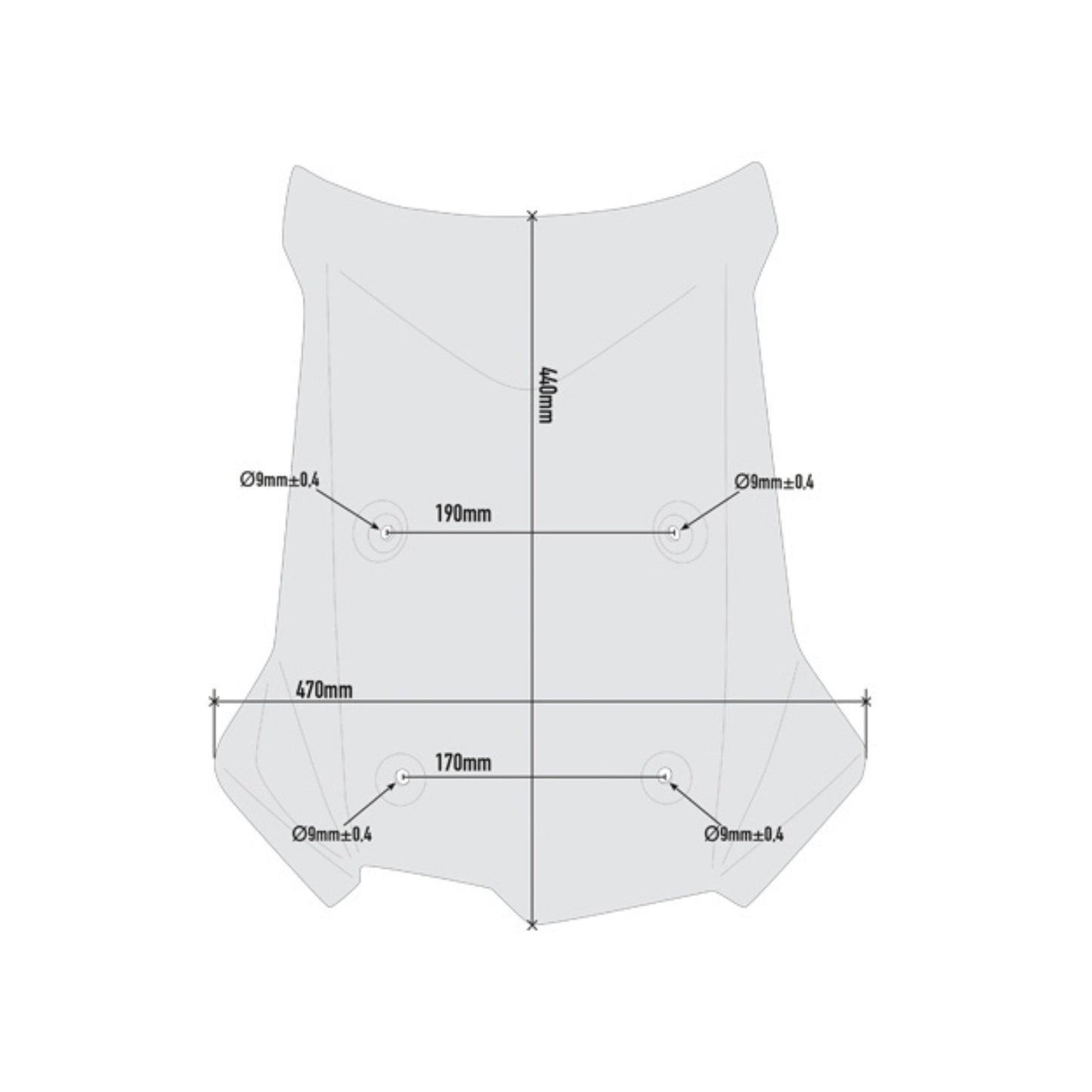 Specific Windscreen for BMW F750/850GS - Givi
