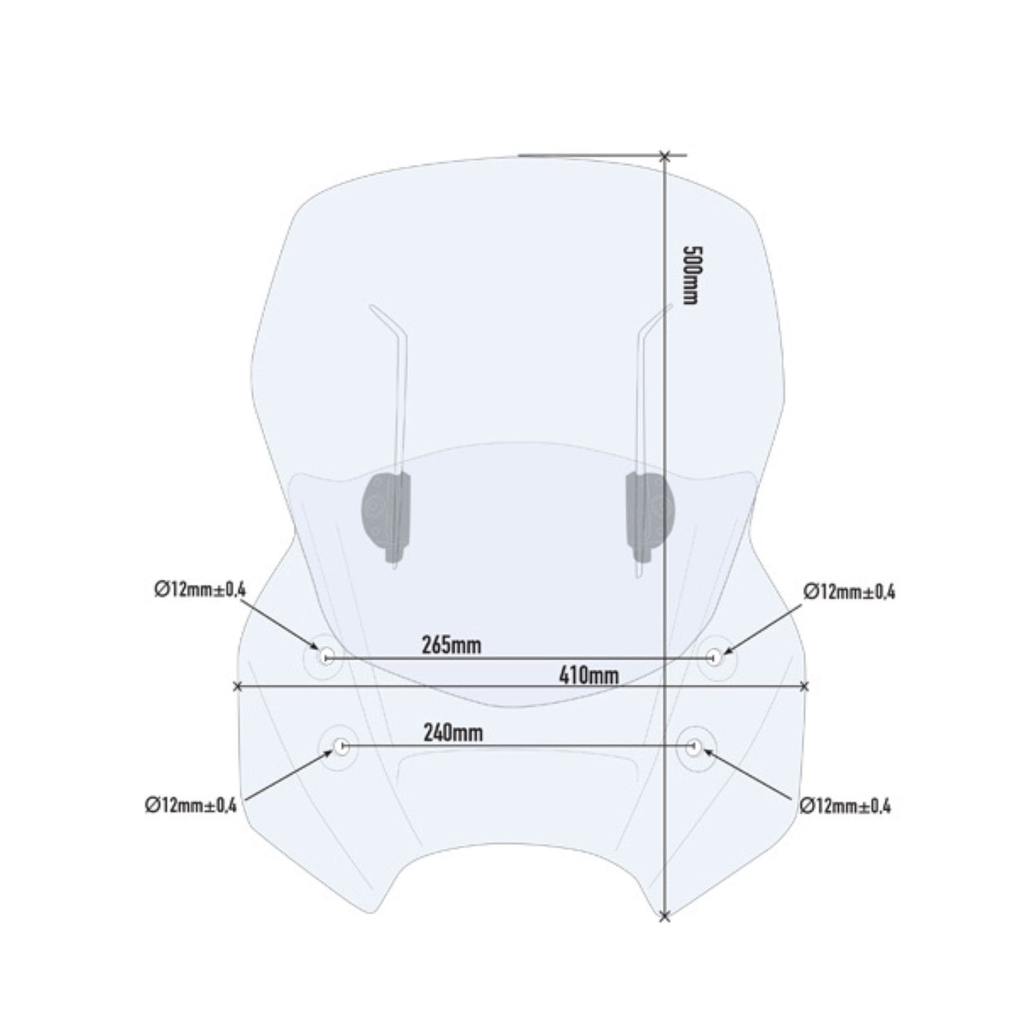 GIVI AF3105 WINDSHIELD FOR SUZUKI V-STROM 1000 2014-2018