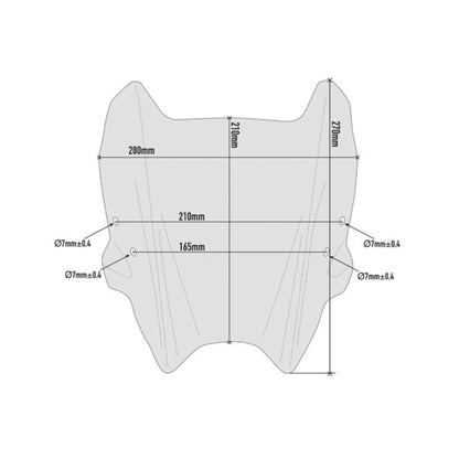 Specific Windscreen, smoked for Honda CB300R - Givi