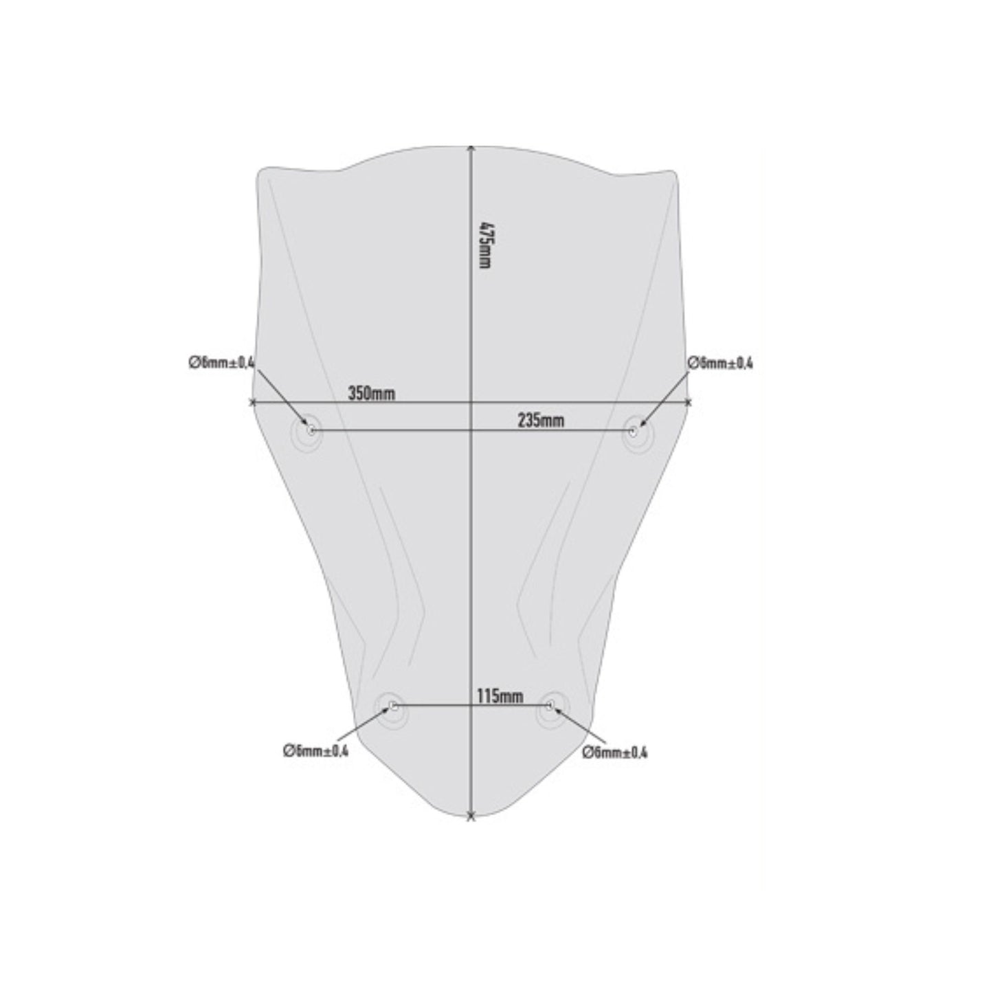 Smoked Windscreen for Honda Africa Twin - Givi