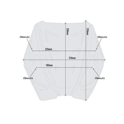 Specific Windscreen, Smoked for KTM Duke 790 - Givi