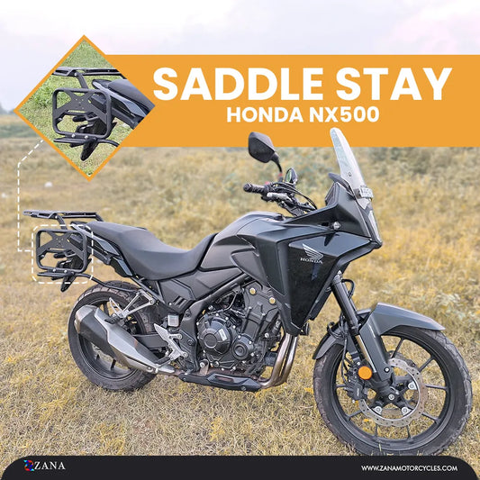 Zana- Roadster-Saddle stay with Exhaust Sheild with Jerry can Mount For Honda NX500 - Zana