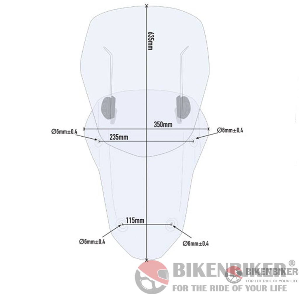 Air Flow Windscreen For Honda Africa Twin (2017+) - Givi Windscreen