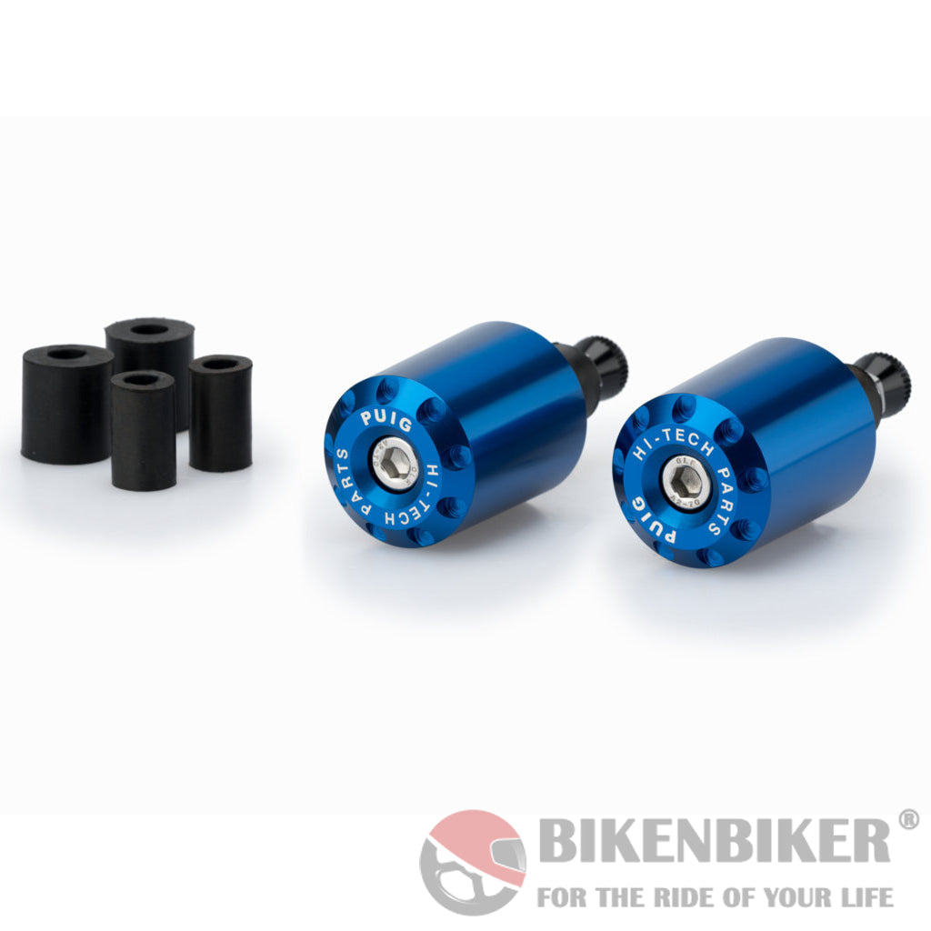Bar Ends Longs For All Bikes-Puig Blue Bar Ends