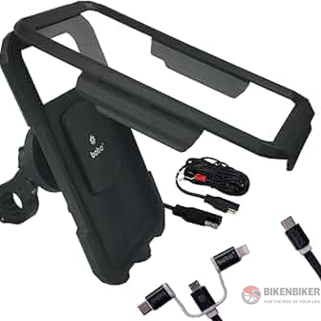 Bike Handlebar Waterproof Mobile Mount With Wireless Charger
