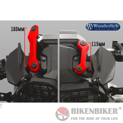 Bmw F 850 Gs Ergonomics - ’Extreme’ Windscreen Wunderlich Windscreen