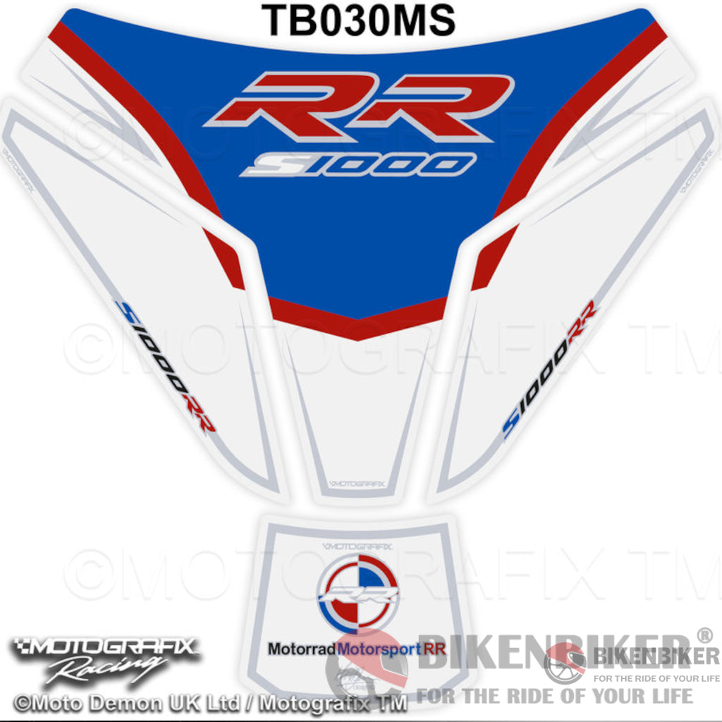 Bmw S1000Rr 2017 2018 Motorsport Motorcycle Tank Pad Protector 3D Gel Tb030Ms-Motografix Tank Pad
