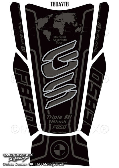 BMW F850GS Adventure TE Triple Black 2022 Motorcycle Tank Pad Protector - Motografix