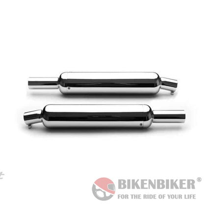 Classic Exhaust Short Pipes For Interceptor/Gt 650 - Te 201 Aew Slip On