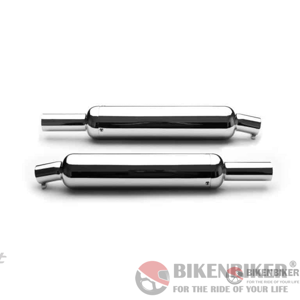 Classic Exhaust Short Pipes For Interceptor/Gt 650 - Te 201 Aew Slip On