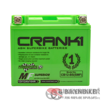 Crank1 Cb12-Bs (Smf) Battery