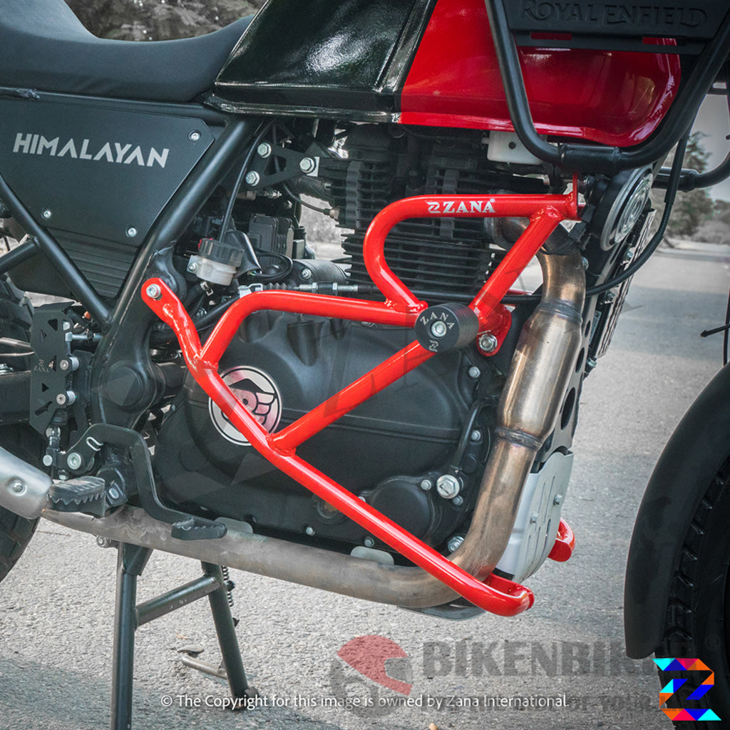 Crash Guard With Slider - Re Himalayan 2021 Zana Red Protection