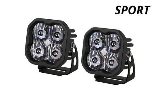 SS3 White Sport LED Pod (Pair) - Diode Dynamics