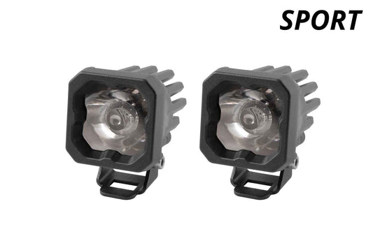 SSC1 White Sport Standard LED Pod (pair) - Diode Dynamics