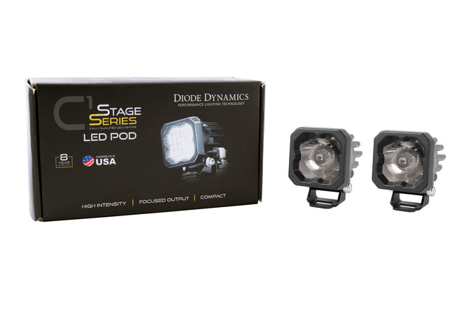 SSC1 White Sport Standard LED Pod (pair) - Diode Dynamics