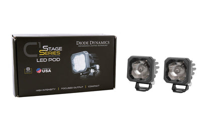 SSC1 White Sport Standard LED Pod (pair) - Diode Dynamics