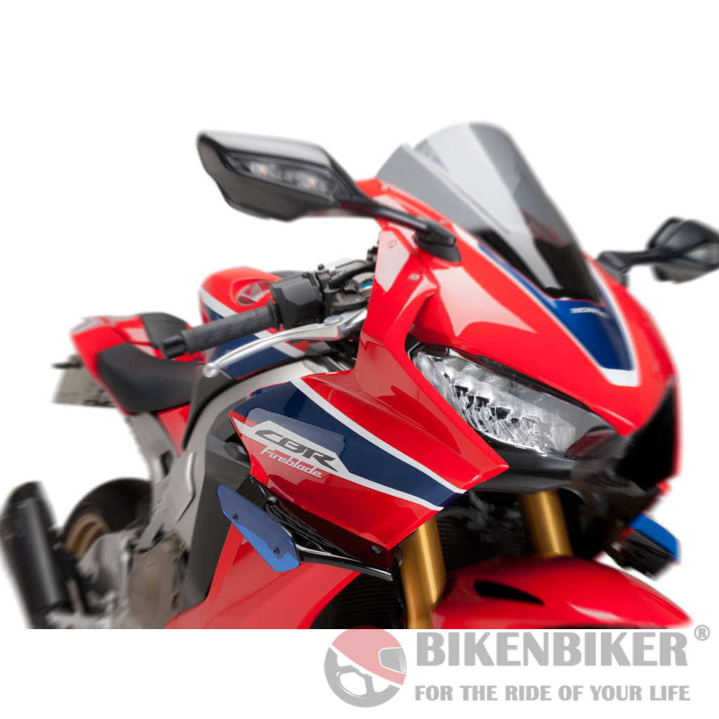 Downforce Sport Spoilers For Honda Cbr1000Rr Fireblade Sp 2017-Puig Blue Protection