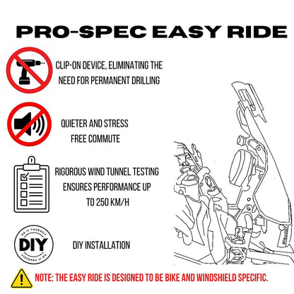 Royal Enfield Himalayan 450 (Tall Screen) Windshield Extender | Easy Ride ER 860 – Prospec