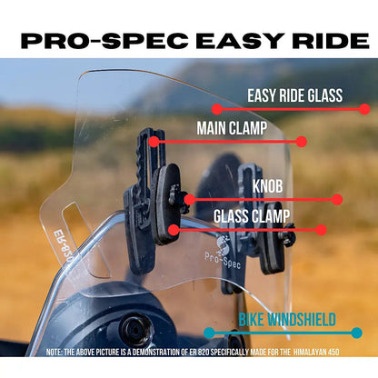 Royal Enfield Himalayan 450 (Tall Screen) Windshield Extender | Easy Ride ER 860 – Prospec