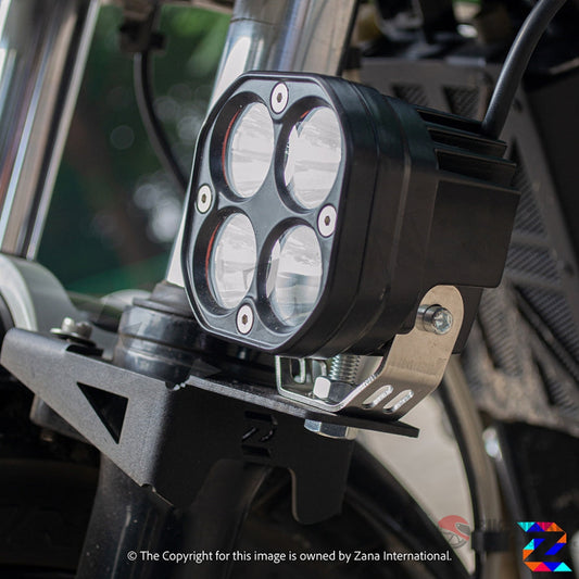 Fog Light Mount For Gt / Interceptor 650- Zana Top Clamp