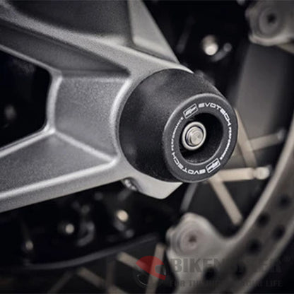 Ktm 790 Duke Front Spindle Bobbins 2018 + Evotech Performance Front Fork Bobbins