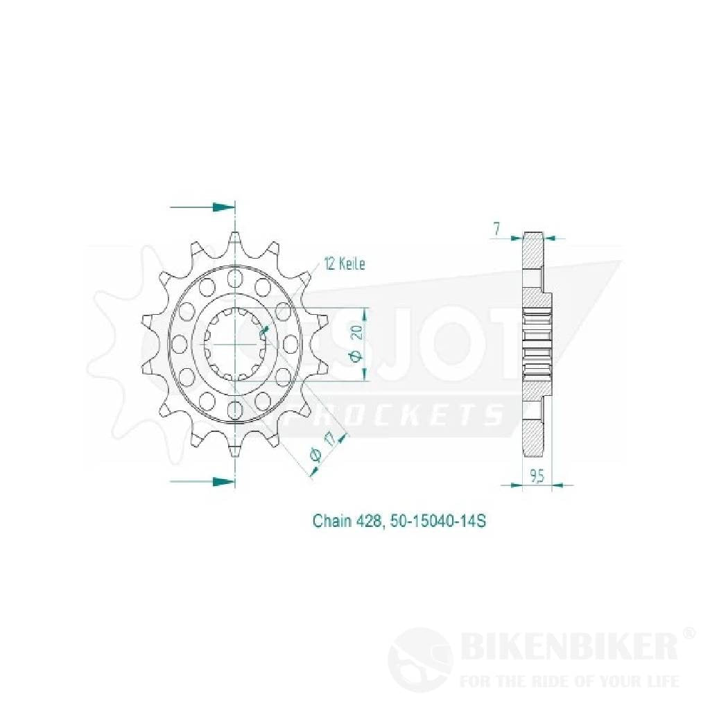 Ktm Duke 790 Spares - Front & Rear Sprockets Esjot
