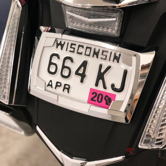 License Plate Frame - Honda Goldwing Ciro Goldstrike Chrome Accessories