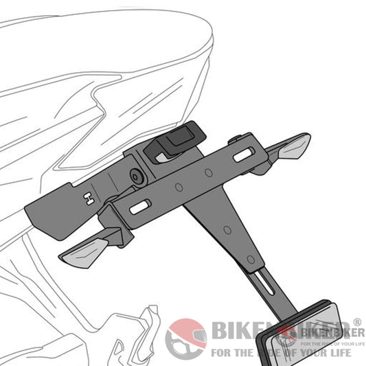 License Plate Holder For Kawasaki Zx 6 R 2018-Puig Vehicle Frames