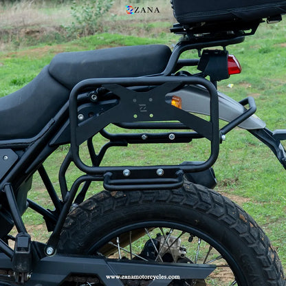 Zana- Roadster Saddle Stay with Exhaust Sheild with Jerry can Mount For Scram 411 - Zana