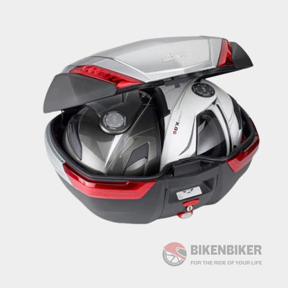Monokey V47 Tech Top Case With Smoked Reflectors - Givi Top Case