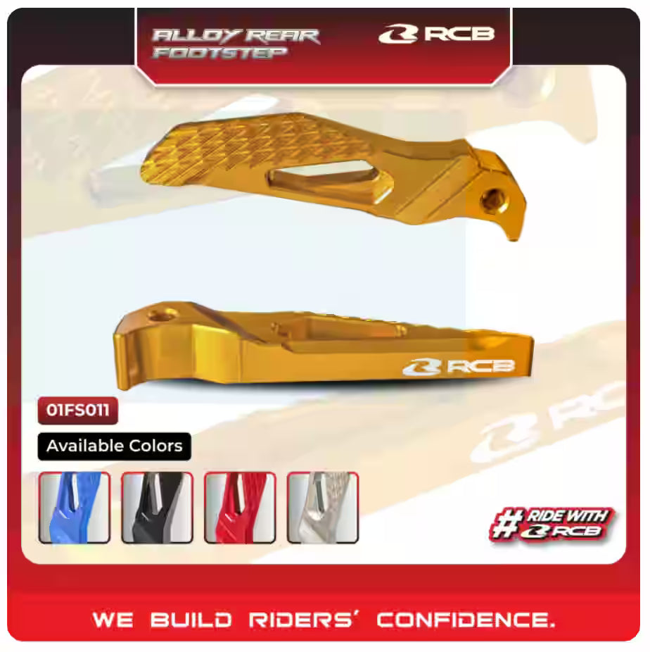 Alloy Rear Footrest For Yamaha Aerox 155 - RCB