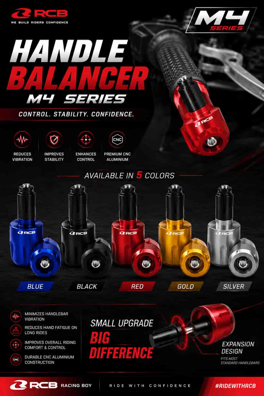 M4 Series Handlebar Weight - RCB