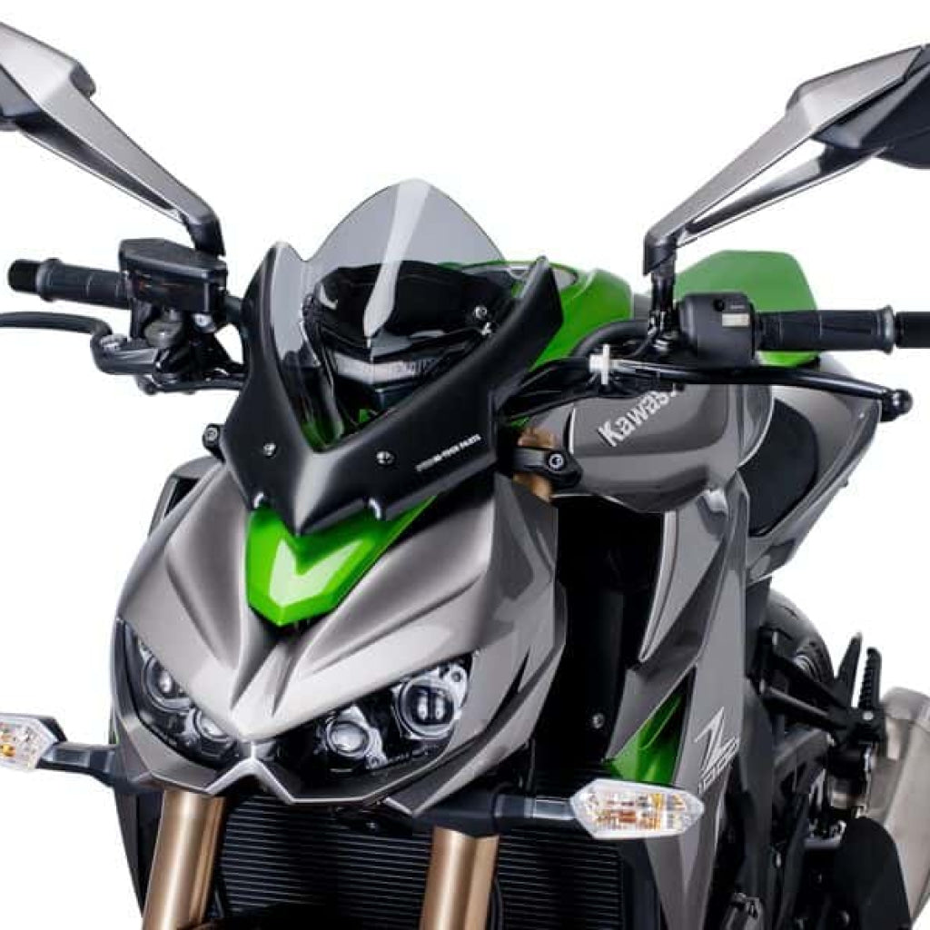 Naked Windscreen For Kawasaki Z1000 - Puig Smoked Windscreen
