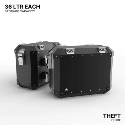 Aluminium Panniers - 72L - Auto Engina