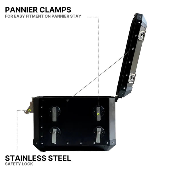 Aluminium Panniers - 72L - Auto Engina